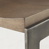 Kiran Backless 26in Seat Counter Stool | Brown Wood with Antique Nickel, Counter & Bar Stool by Mercana, 17" length x 17" width x 26" height thumbnail 7