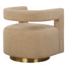 Grounded Modern Swivel Chair, Furniture by Uttermost, 28" width x 28" height x 30" depth thumbnail 7