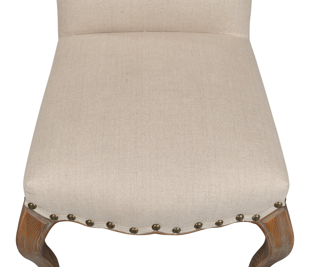 Thorne Side Chair  Beige, by Sarreid, 1'10" length x 1'8" width x 3'7" height View 5