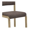 April Dining Chair Deep Brown-set Of Two, by Moe's Home, 21.6" width x 32" height x 23" depth thumbnail 5
