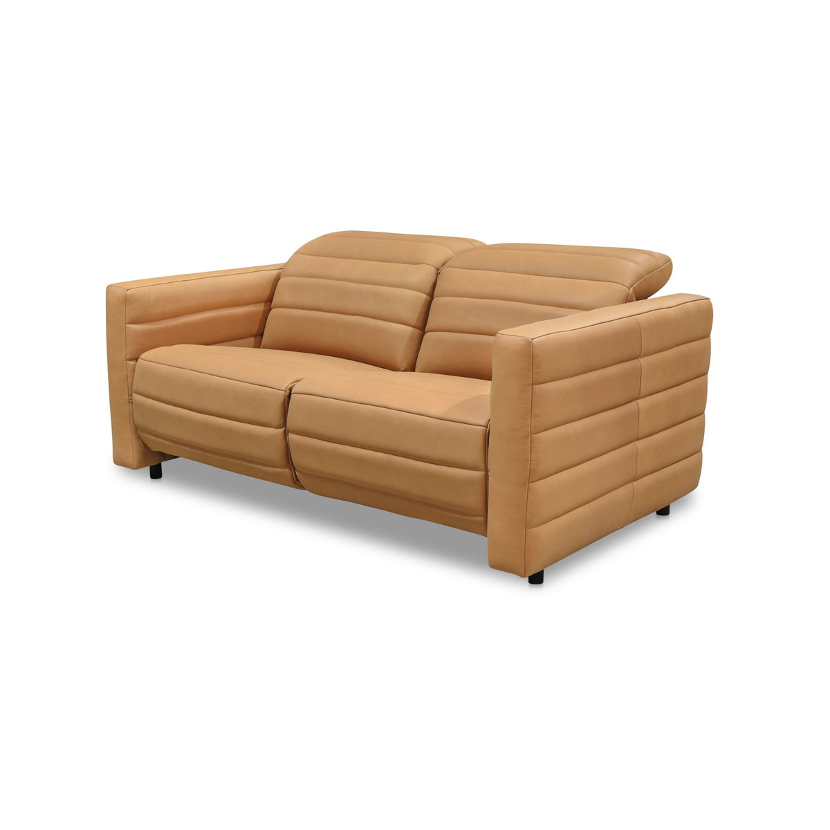 Juno Power Recliner Sofa Tan Leather, Sofas & Sectional by Moe's Home, 65" width x 31.5" height x 42" depth View 3