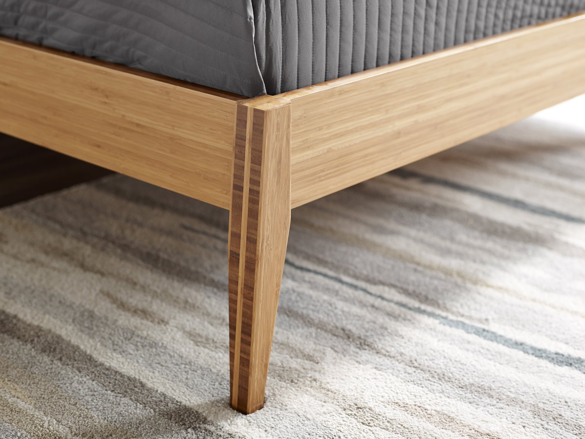Sienna Eastern King Platform Bed, Caramelized, by Greenington, 85.5" length x 82" width x 40" height View 10