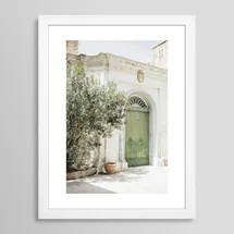 Online Designer Dining Room Capri Italy Framed Art Print
