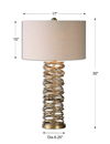 Amarey Metal Ring Table Lamp, by Uttermost, 17" width x 30" height x 17" depth thumbnail 3
