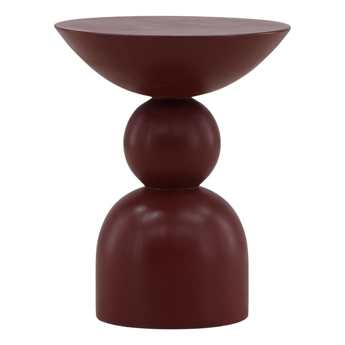Xaviera Outdoor Side Table Red, Side & End Table by Dovetail, 15.75" width x 19.75" height x 15.75" depth View 1