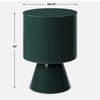 Denison Dark Green Accent Table, Furniture by Uttermost, 14" width x 20" height x 14" depth thumbnail 3