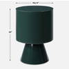 Denison Dark Green Accent Table, Side & End Table by Uttermost, 14" width x 20" height x 14" depth thumbnail 3