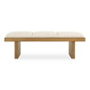Haden White Upholstery Bench, Benche by Uttermost, 60" width x 18" height x 20.25" depth thumbnail 1