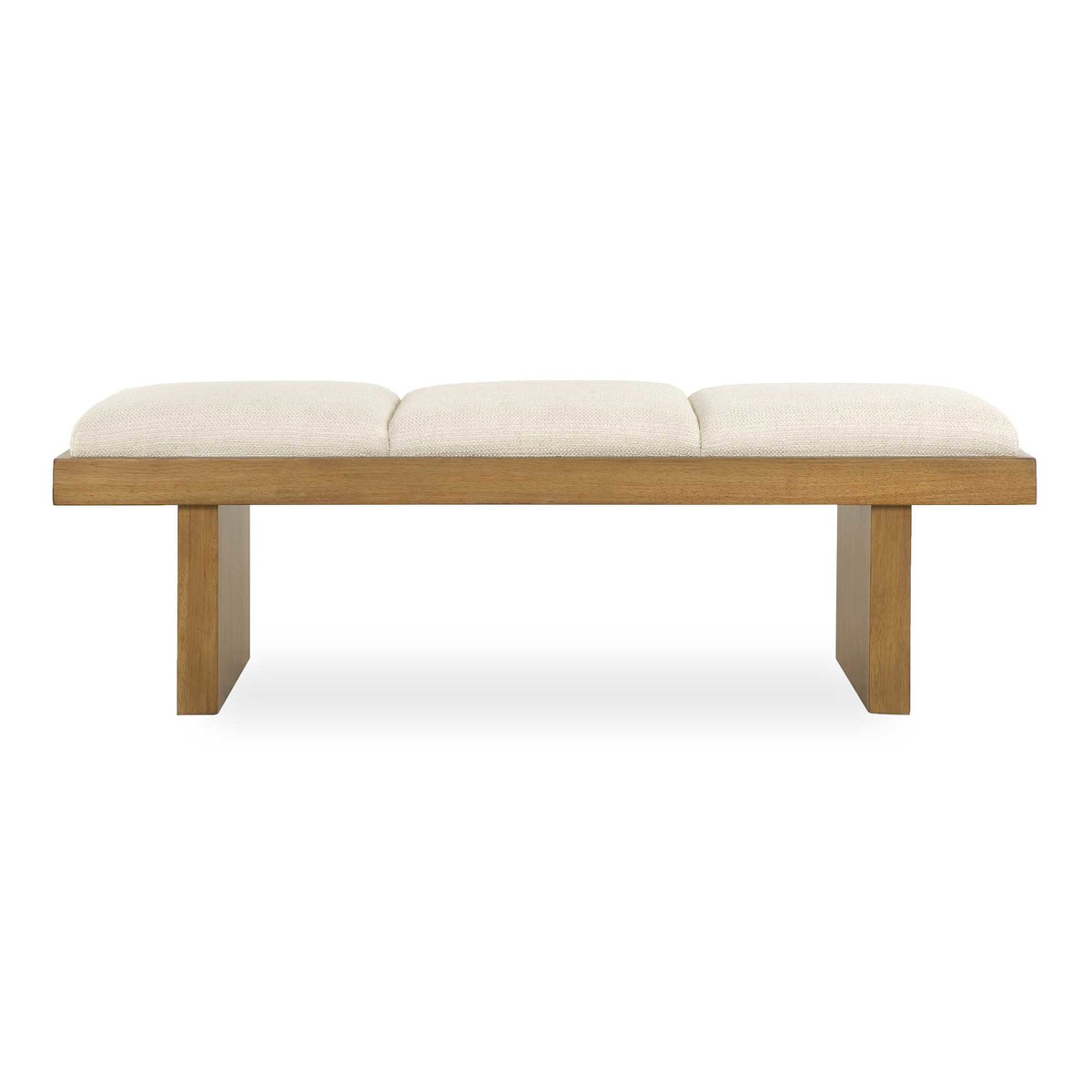 Haden White Upholstery Bench, Furniture by Uttermost, 60" width x 18" height x 20.25" depth View 1