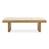 Haden White Upholstery Bench, Furniture by Uttermost, 60" width x 18" height x 20.25" depth thumbnail 1