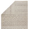 Damask Hand-Knotted Wool Taupe Area Rug thumbnail 4