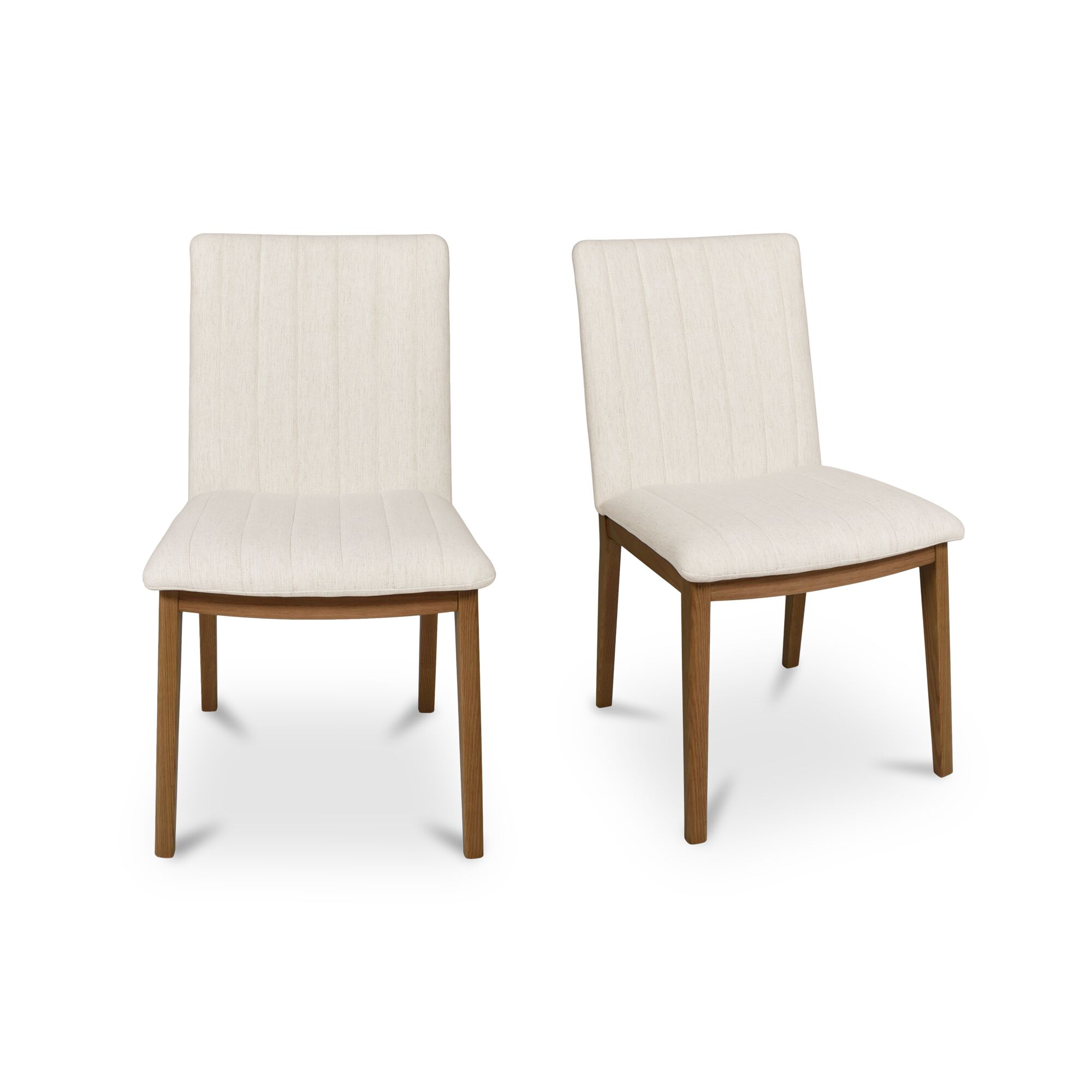 Demi Dining Chair Cream-set Of Two, by Moe's Home, 19.7" width x 34" height x 24" depth View 1