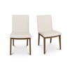 Demi Dining Chair Cream-set Of Two, by Moe's Home, 19.7" width x 34" height x 24" depth thumbnail 1