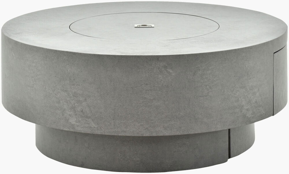 Daniella Fire Table, Outdoor Fireplaces & Pit by Surya, 3'7" width x 1'7" height