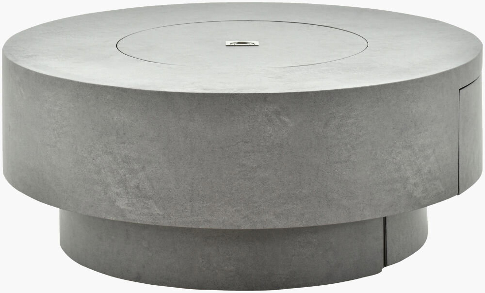 Daniella Fire Table, Outdoor Fireplaces & Pit by Surya, 3'7" width x 1'7" height