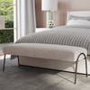 Jacobsen Modern Gray Bench, Benche by Uttermost, 56" width x 20" height x 19" depth thumbnail 4