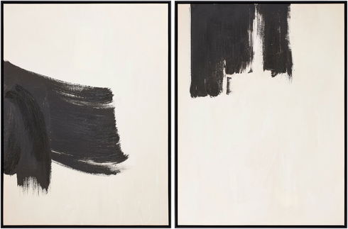 Brush Strokes Framed Art