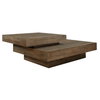 Rustic Planes Modern Coffee Table, by Uttermost, 57" width x 19.5" height x 47.25" depth thumbnail 9