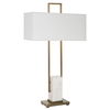 Column White Marble Table Lamp thumbnail 4