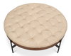 Corbet Cocktail Ottoman  Cappucino White, by Sarreid, 3'3" length x 3'3" width x 1'4" height thumbnail 8