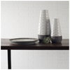 Harrier II Large Gray Ceramic Dark Base White Vase, by Mercana, 7.97" length x 8" width x 20.96" height thumbnail 2