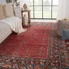 Donte Oriental Hand Knotted Wool Red Area Rug thumbnail 1