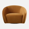 DeSoto Hazelnut Swivel Chair, Accent Chair by Uttermost, 39" width x 28" height x 38" depth thumbnail 1