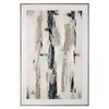 Placidity Hand Painted Abstract Art, by Uttermost, 50" width x 74" height x 1.5" depth thumbnail 1