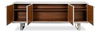 Bronzini Credenza, Embossed White, Wine & Liquor Accessorie by Sarreid, 94" length x 20" width x 34" height thumbnail 8