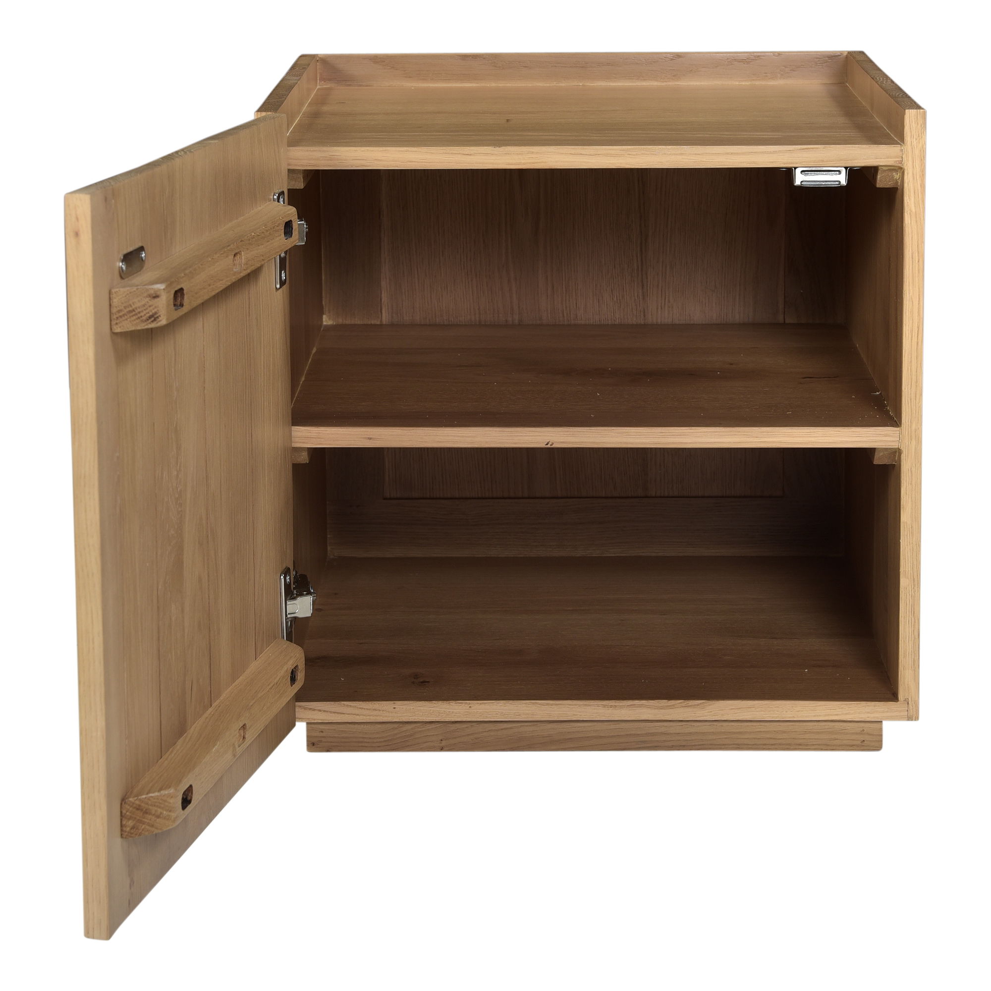 Plank Nightstand Natural, by Moe's Home, 18" width x 18" height x 19" depth View 4