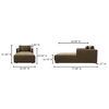 Bryn Chaise Heritage Cedar Green, Chaise Lounges & Daybed by Moe's Home, 39.5" width x 31.5" height x 77" depth thumbnail 8