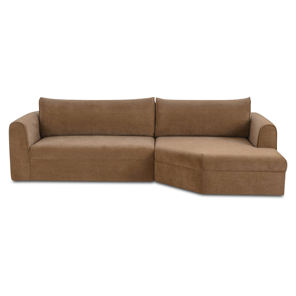 Madrid Right Sectional Taupe, Sectional Sofa by Moe's Home, 112" width x 33.5" height x 65" depth View 1