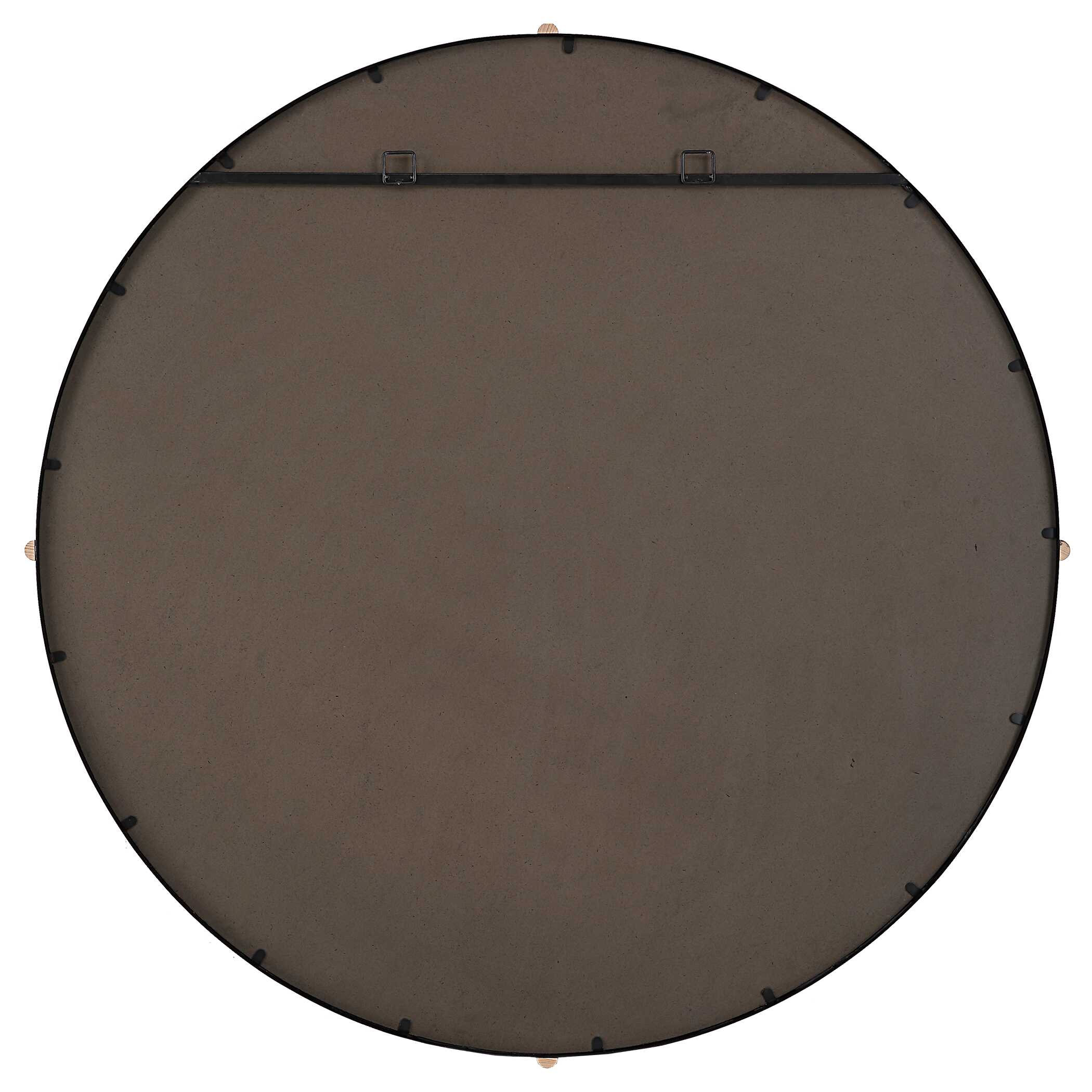 Bonded Round Black Mirror, by Uttermost, 48.87" width x 48.87" height x 2.37" depth View 7