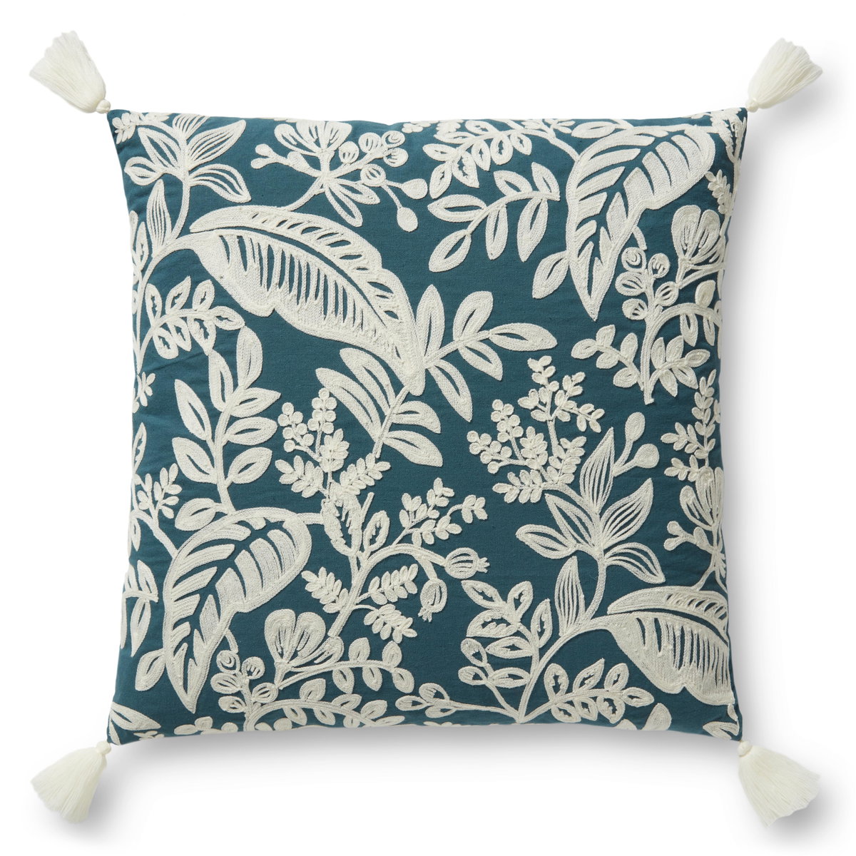 Rifle Paper Co. x Loloi No Name Pillow, Decorative Pillow, 22" length x 22" width View 1