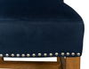 High Back Dining Chair, Blue Velvet, by Sarreid, 21" length x 26" width x 46" height thumbnail 4