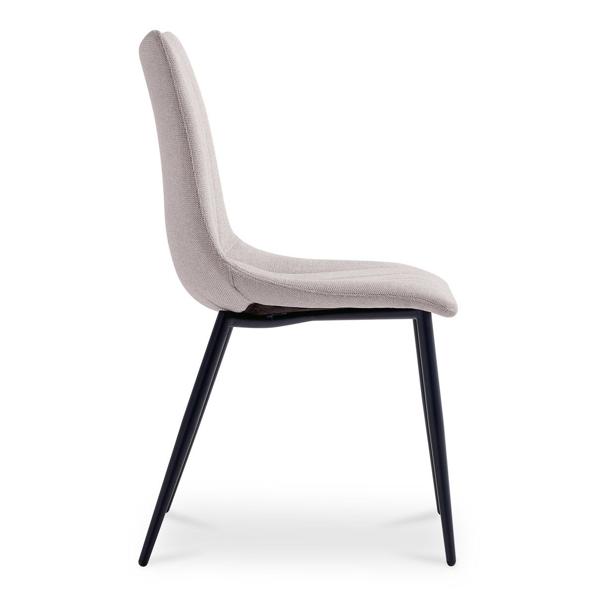 Alibi Dining Chair Beige-set Of Two, by Moe's Home, 18" width x 33" height x 20" depth View 3