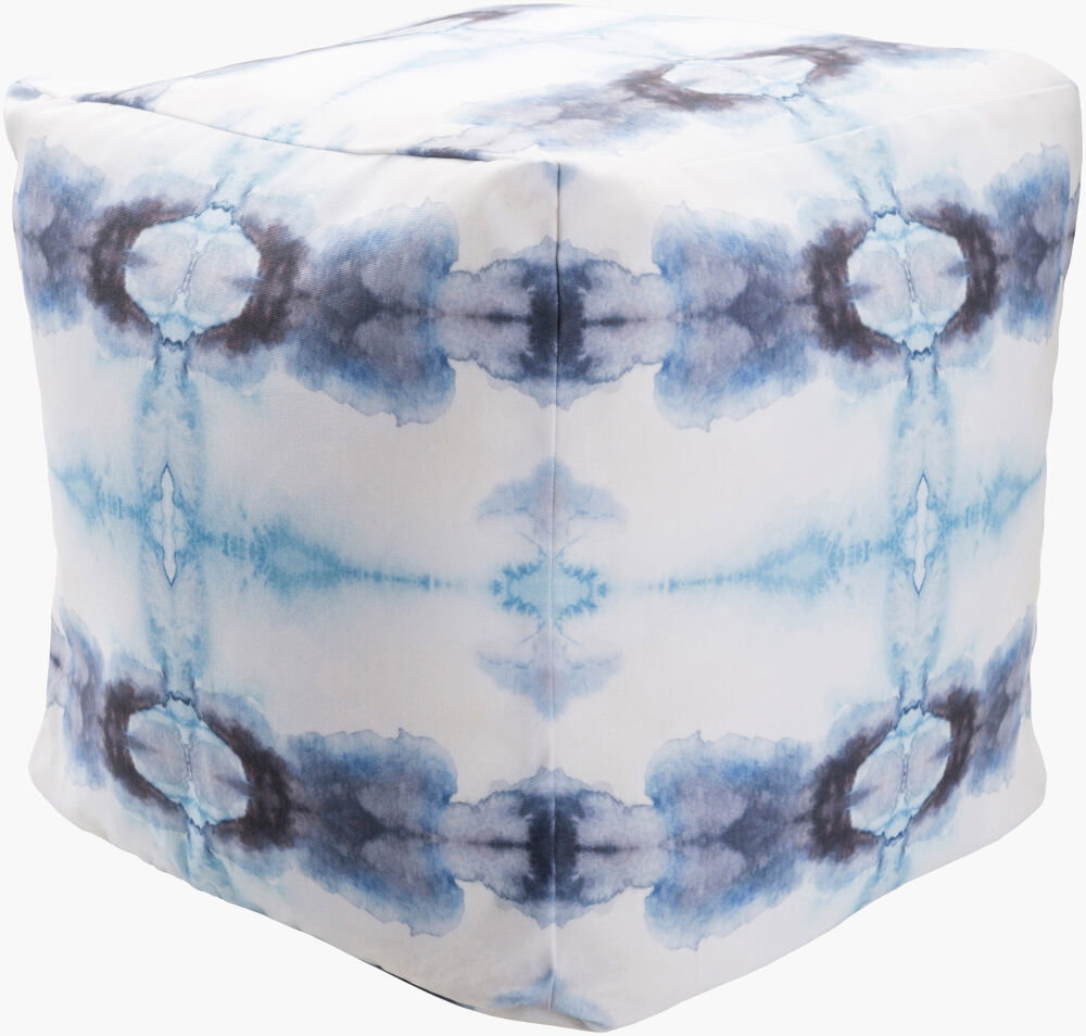 Agua Pouf, Ottoman by Surya, 18" width x 18" height