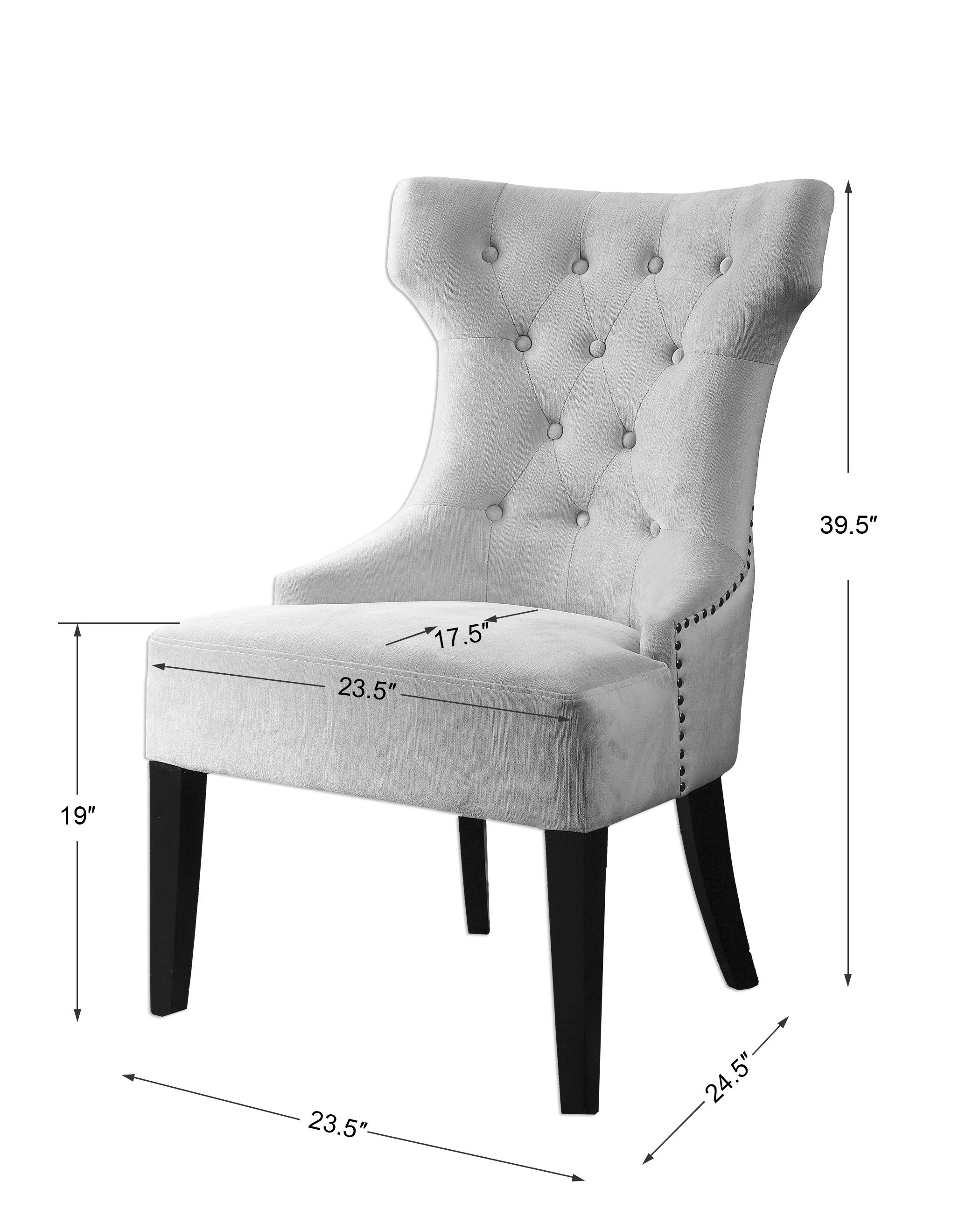 Arlette Tufted Wing Chair large image 