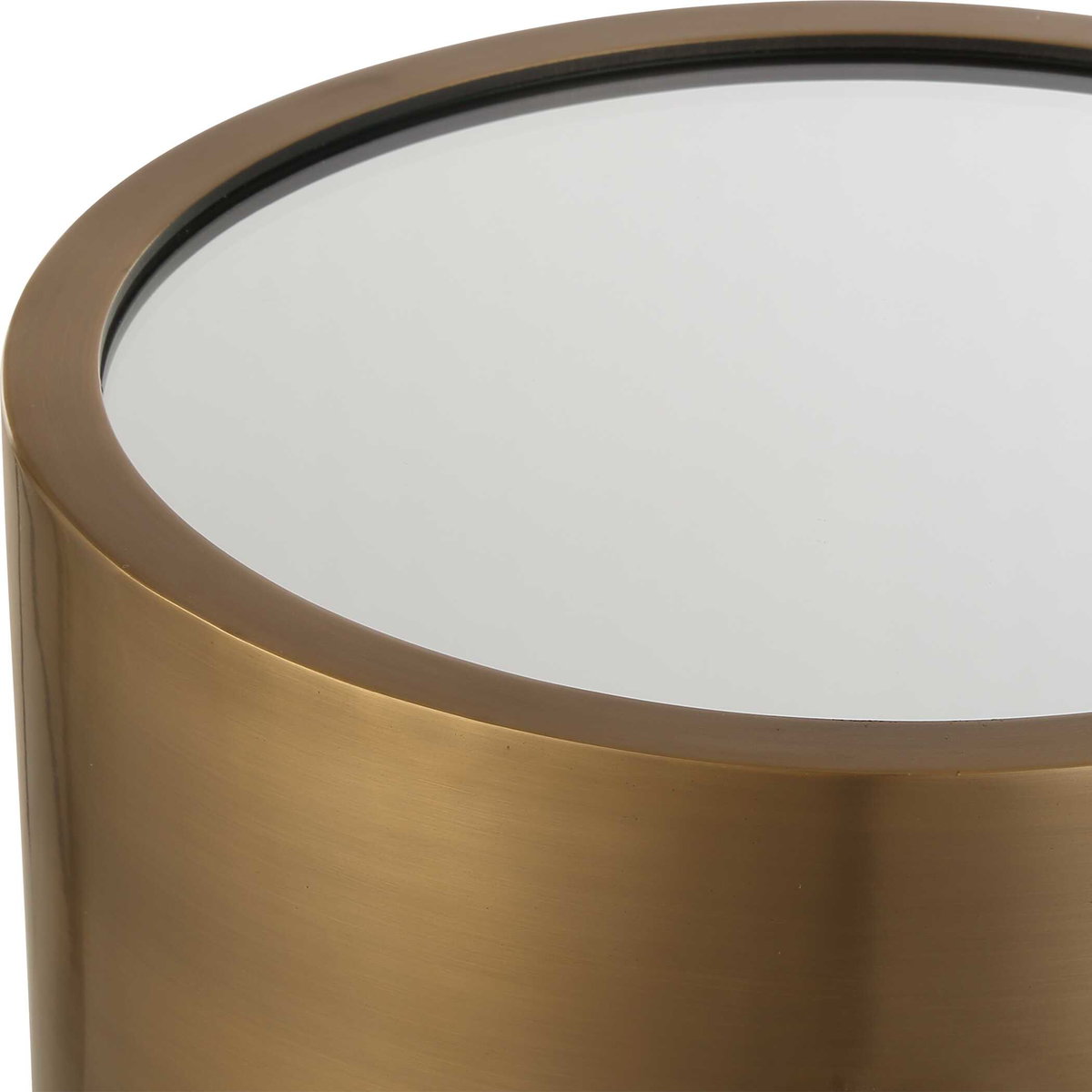 Achilles Brass Drink Table, Side & End Table by Uttermost, 11" width x 24" height x 11" depth View 5