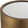 Achilles Brass Drink Table, Side & End Table by Uttermost, 11" width x 24" height x 11" depth thumbnail 5