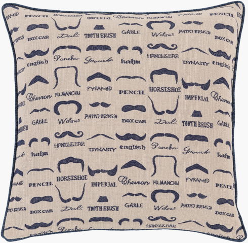 Wax that Stache Lumbar Pillow