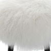Wooly Sheepskin Accent Stool, Furniture by Uttermost, 17" width x 18.5" height x 17" depth thumbnail 6