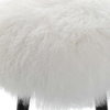 Wooly Sheepskin Accent Stool, Low Stool by Uttermost, 17" width x 18.5" height x 17" depth thumbnail 6