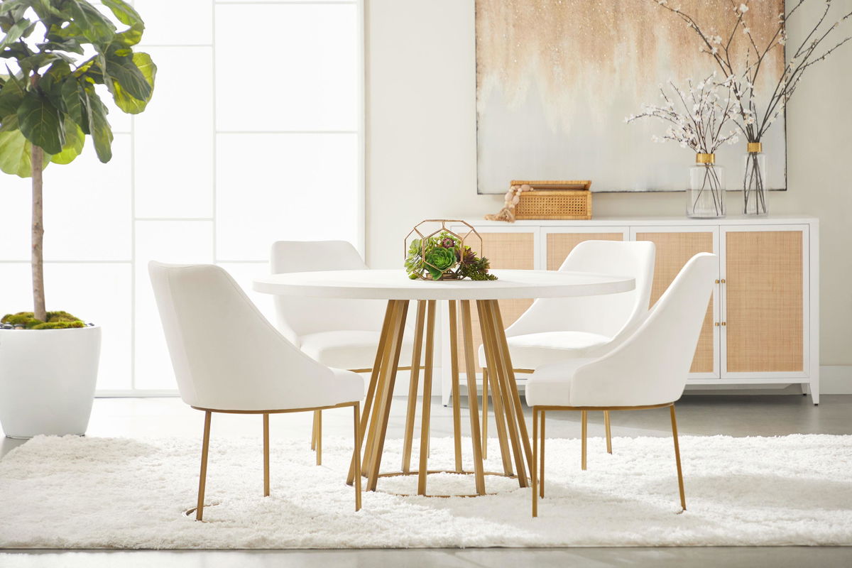 Turino 54' Round Dining Table, by Essentials for Living, 54" width x 30" height x 54" depth View 14