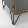 Pandora Dark Brass Metal with Red Wood 2 Door Accent Cabinet, Cabinets & Chest by Mercana, 36.81" length x 16.34" width x 29.92" height thumbnail 12