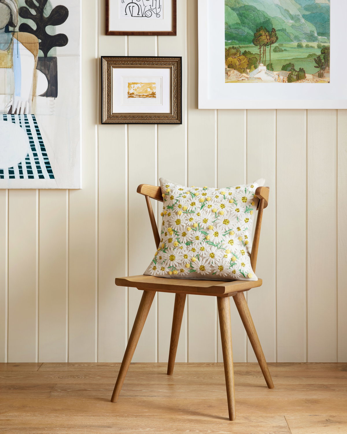Rifle Paper Co. x Loloi No Name Pillow, Decorative Pillow, 18" length x 18" width View 2