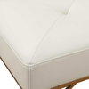 Swale Ivory Leather Bench, Benche by Uttermost, 53" width x 19" height x 16" depth thumbnail 7