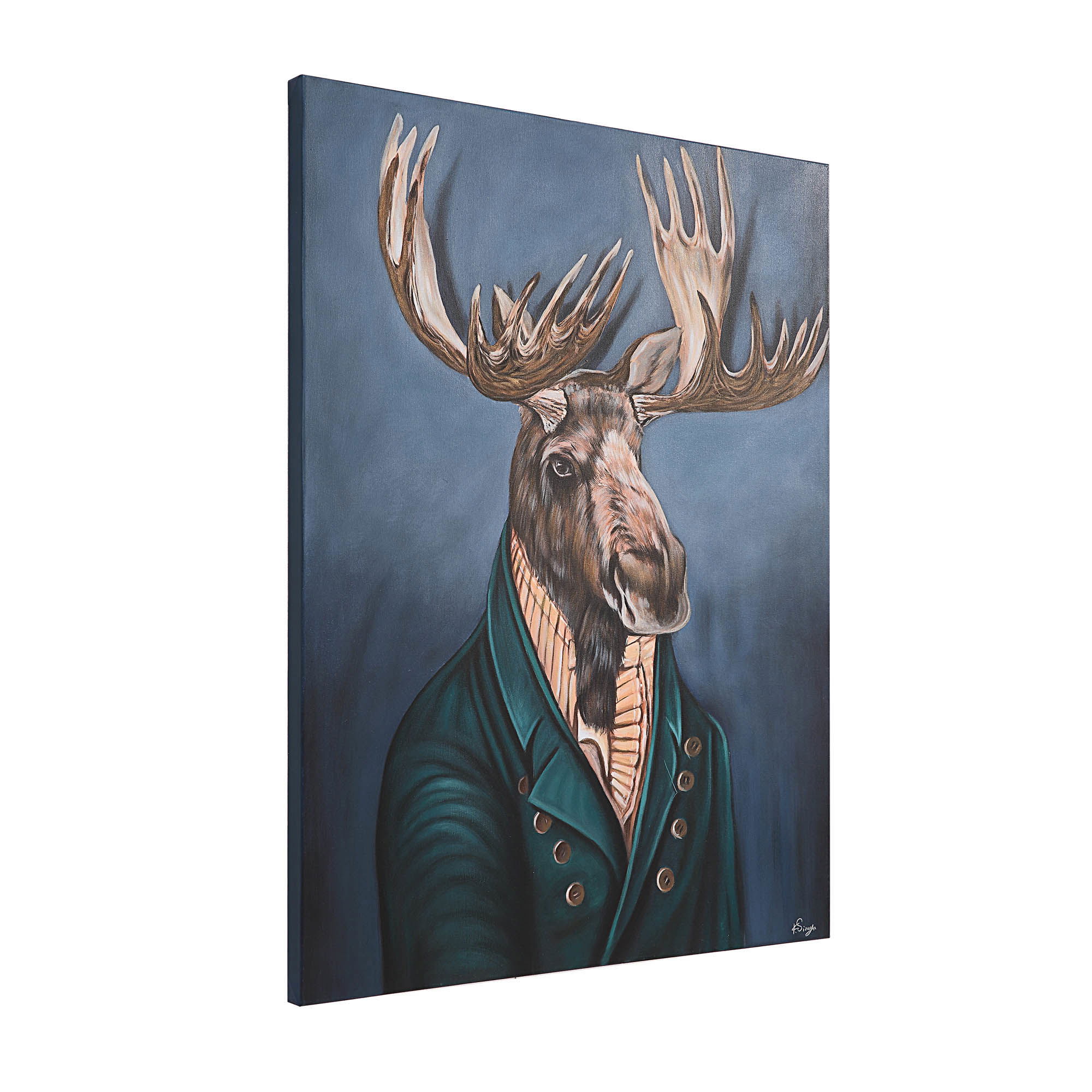 Leandre  Canvas Art, Painting by Renwil, 48" height x 1.5" depth View 2