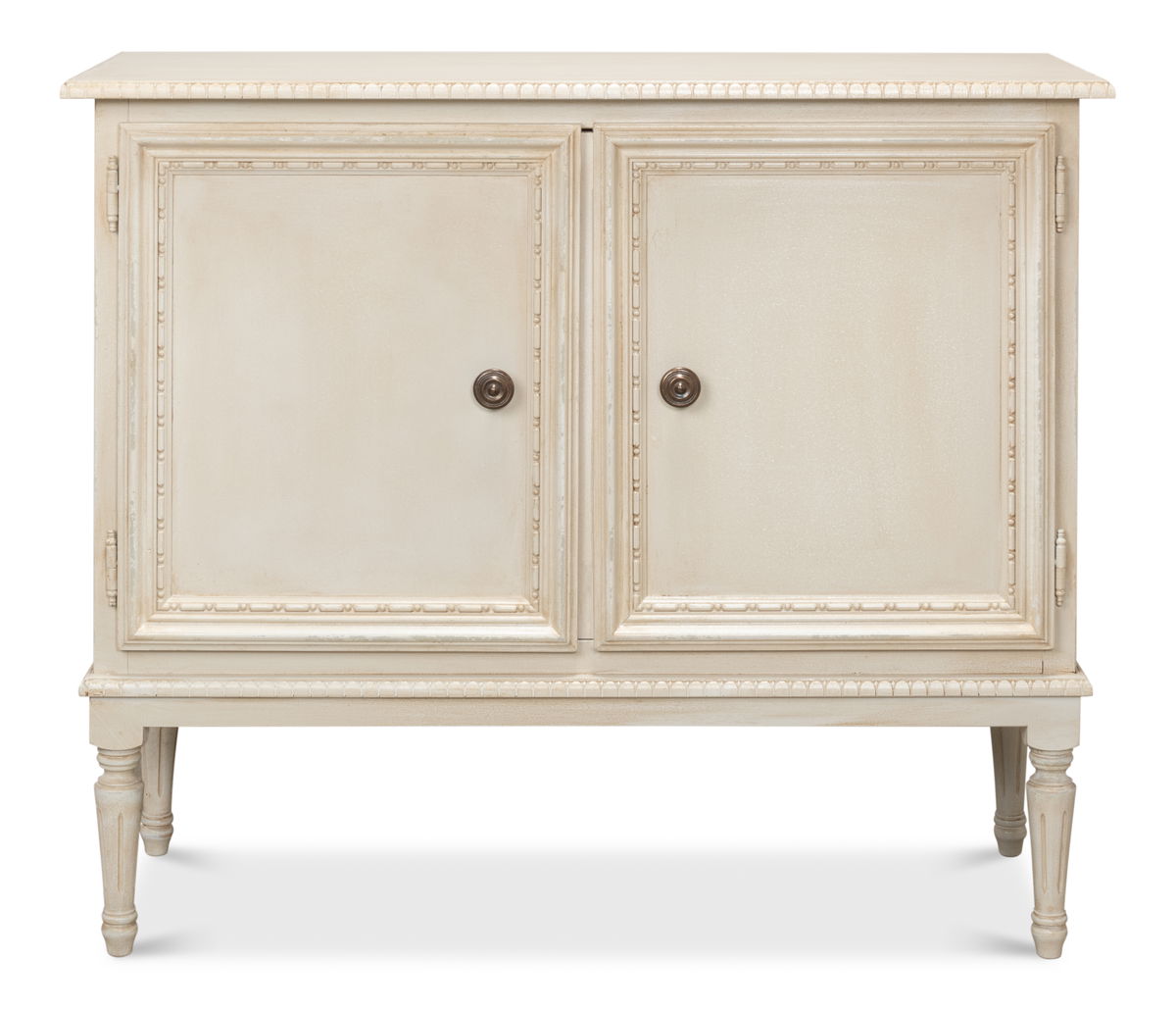2 Door Sideboard  Bright Lime White, by Sarreid, 1'4" length x 3'6" width x 3' height View 2