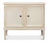 2 Door Sideboard  Bright Lime White, by Sarreid, 1'4" length x 3'6" width x 3' height thumbnail 2